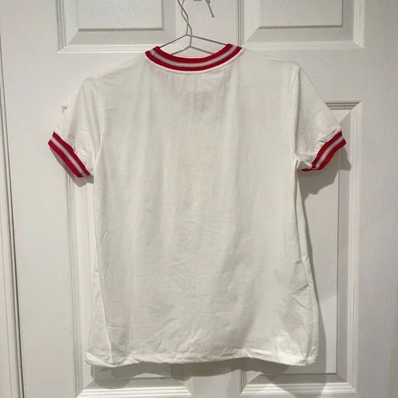 Miu Miu White Tee with Red Accents - Picture 4 of 10